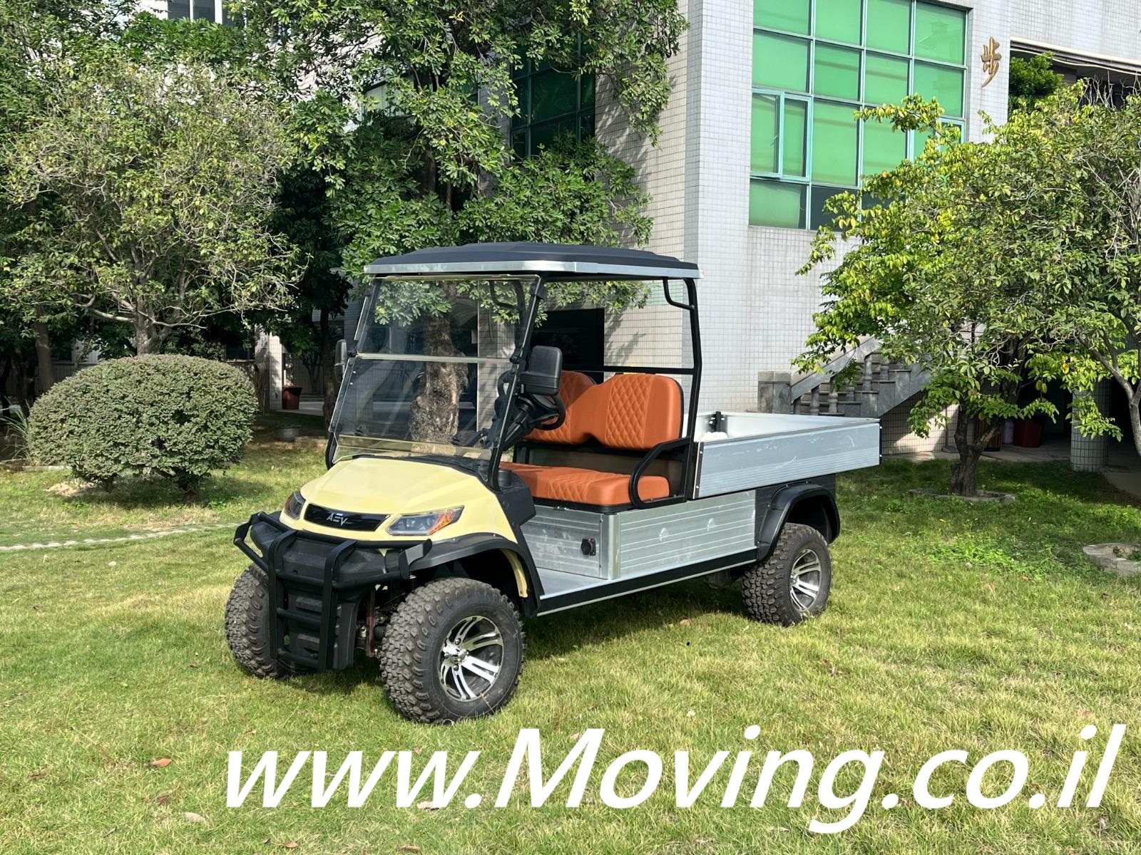 LVTONG 827A FLATBED – רכב תפעולי חשמלי, ארגז ארוך, דגם גבוה