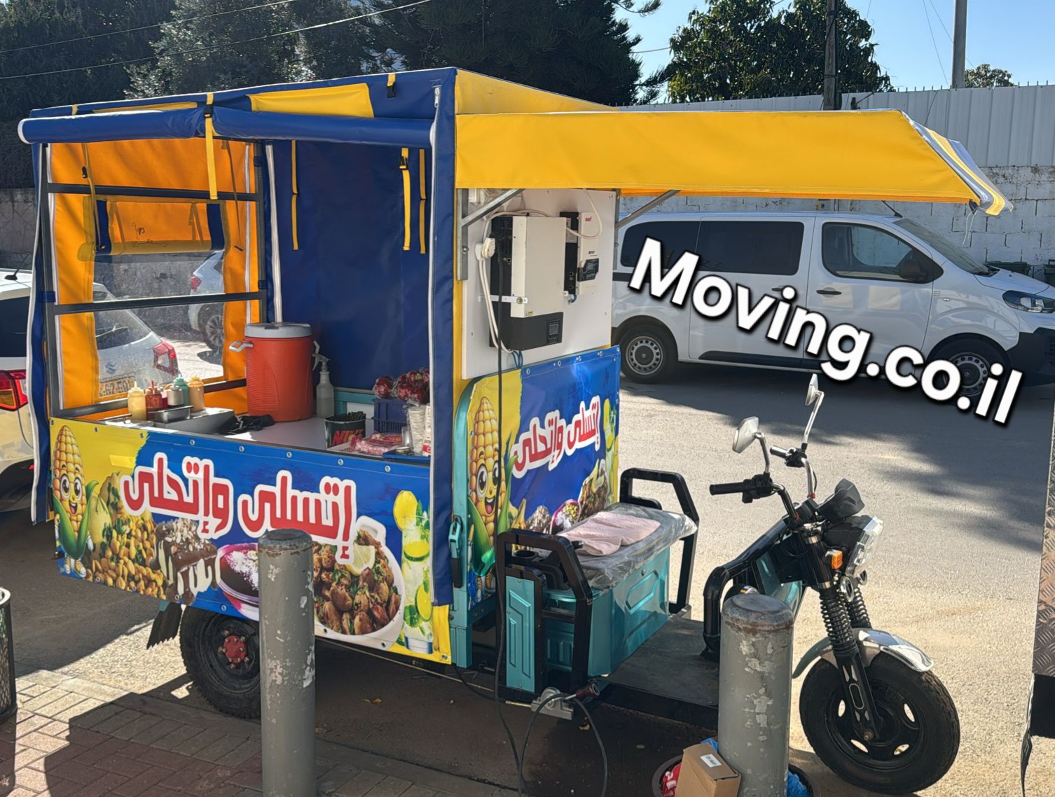 ריקשה עם סגירה | ריקשה לממכר מזון | ריקשה לאירועים ואטרקציות